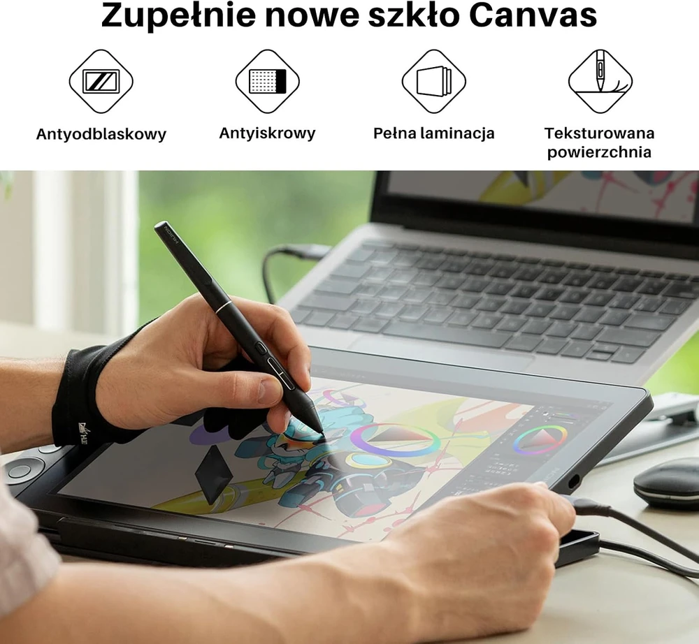HUION grafinis planšetinis monitorius Kamvas 13 Gen3, 13.3 col., 1920 x 1080, PenTech 4.0