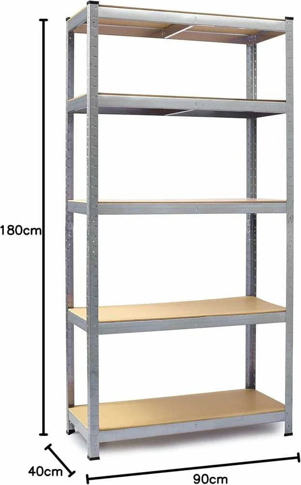Metalinė laikymo lentyna 180 x 90 x 40 cm Humberg HR-812
