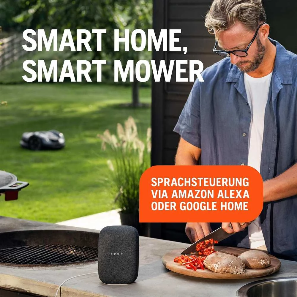 Husqvarna robotinė vejapjovė Automower Aspire R4, akumuliatorinė, Wi‑Fi, Bluetooth, iki 400 m², 970840812