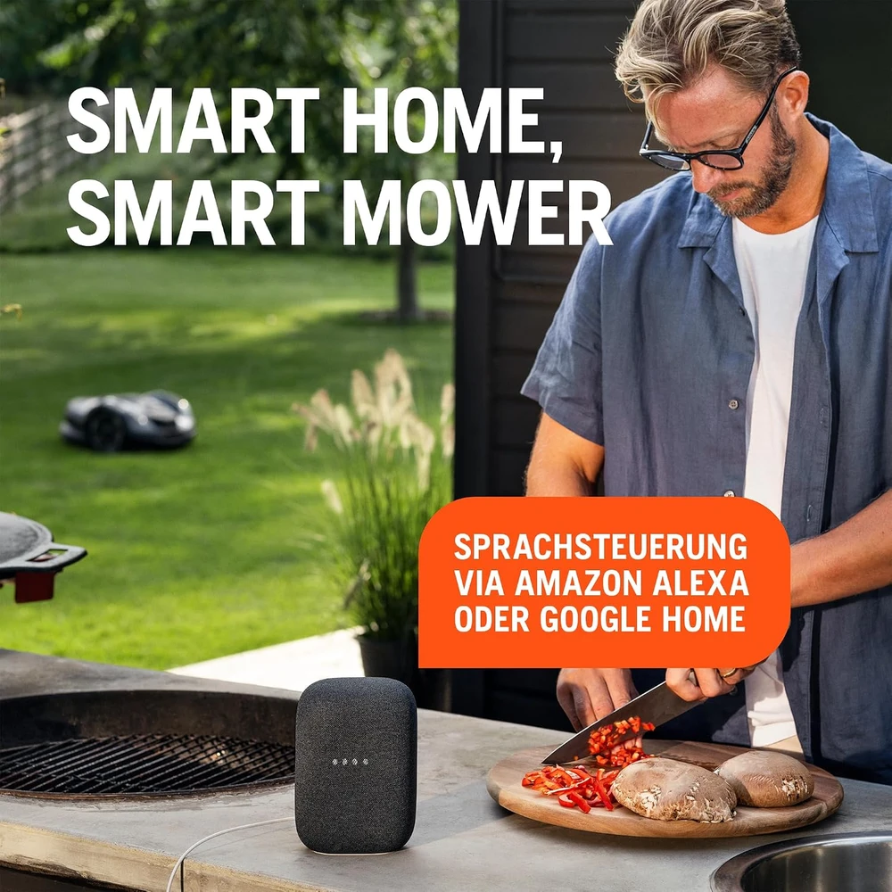 Husqvarna robotinė vejapjovė Automower Aspire R4, akumuliatorinė, Wi‑Fi, Bluetooth, iki 400 m², 970840812