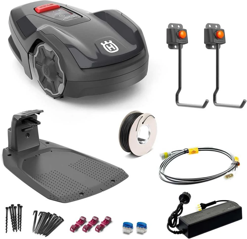 Husqvarna robotinė vejapjovė Automower Aspire R4, akumuliatorinė, Wi‑Fi, Bluetooth, iki 400 m², 970840812