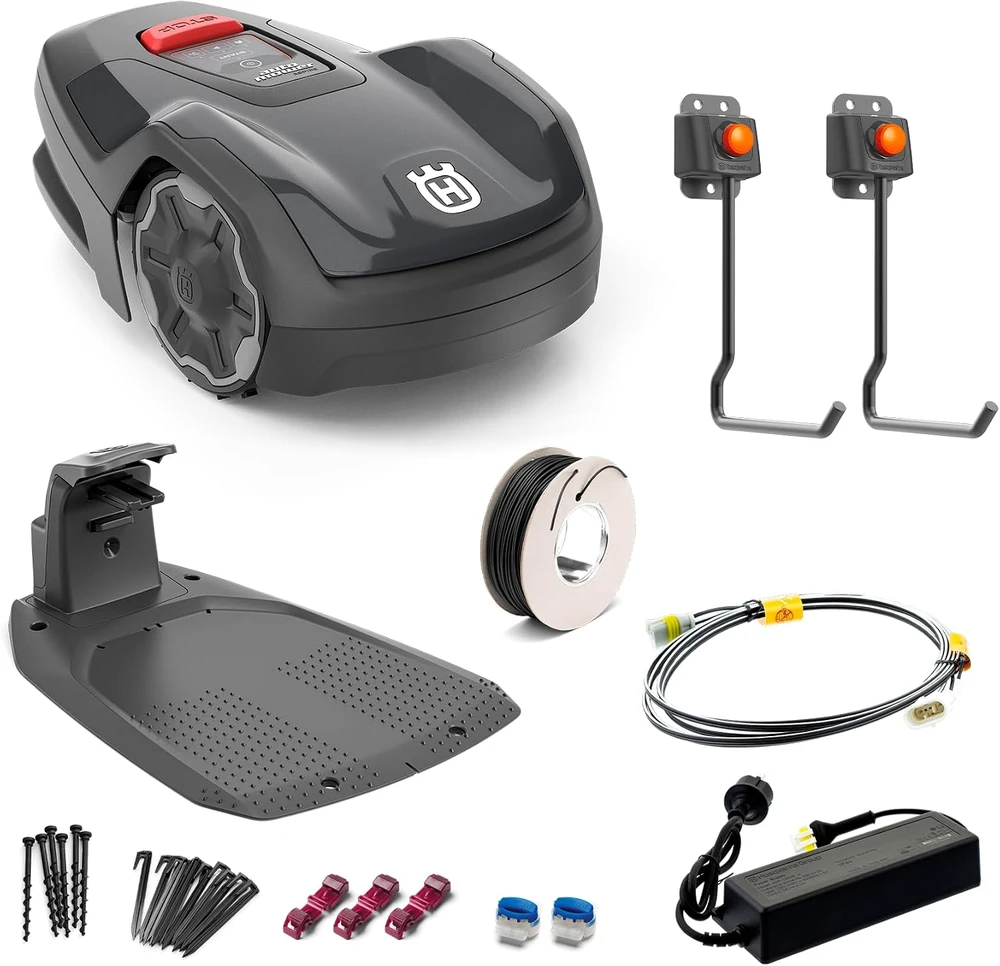 Husqvarna robotinė vejapjovė Automower Aspire R4, akumuliatorinė, Wi‑Fi, Bluetooth, iki 400 m², 970840812