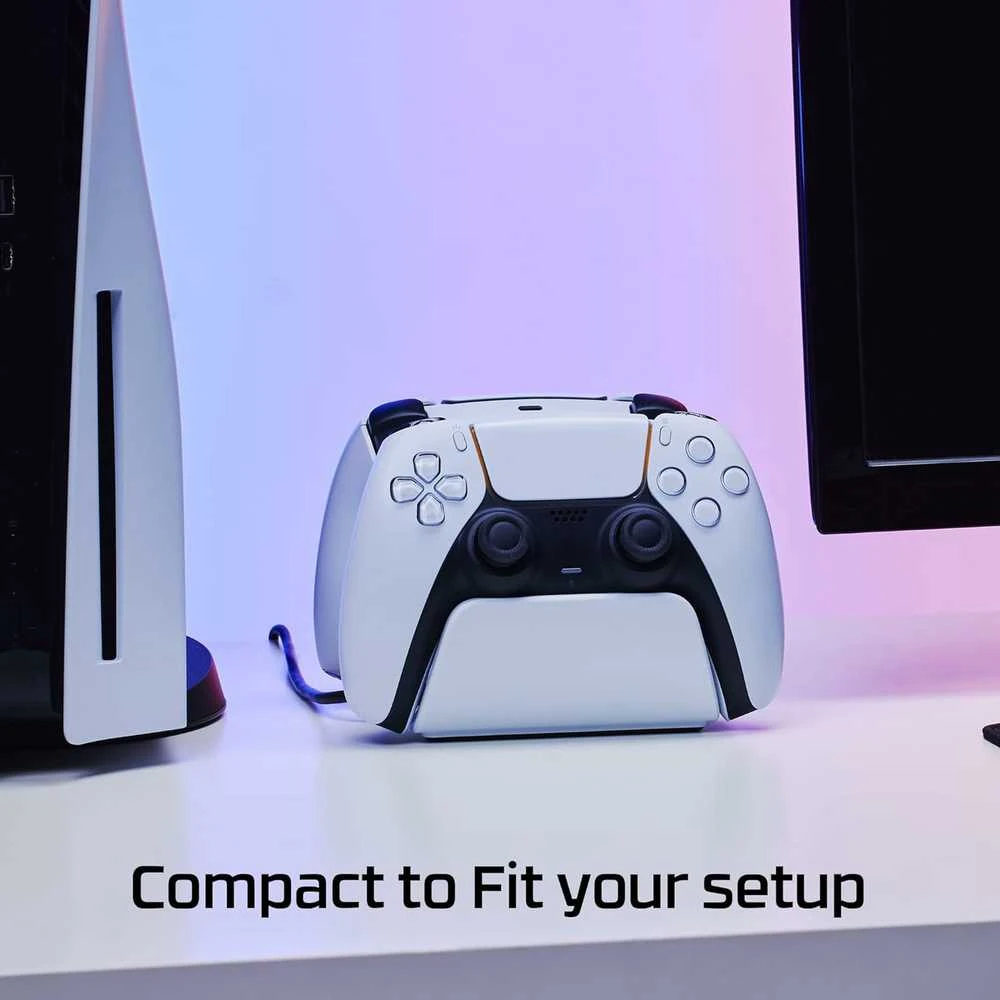 HyperX ChargePlay Duo įkrovimo stotelė PS5 DualSense valdikliams, USB-C, 18 W