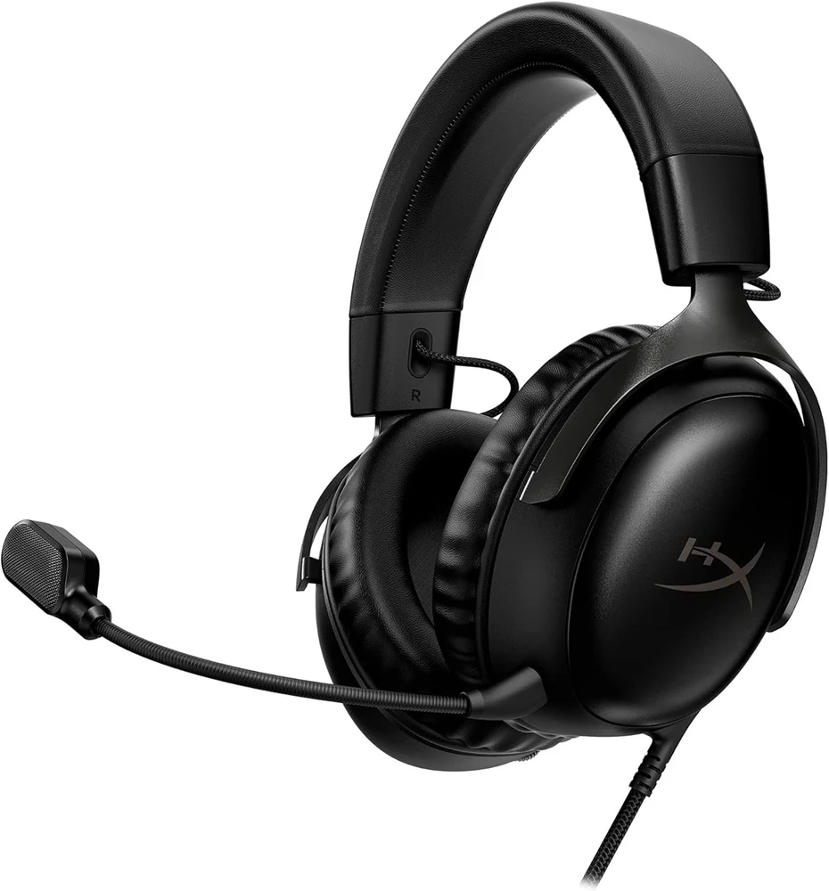 HyperX Cloud III žaidimų ausinės, Juodos