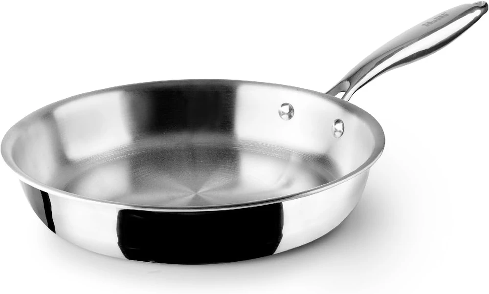 IBILI trijų sluoksnių nerūdijančio plieno keptuvė be dangos, 28 cm, Triply Natural 652928