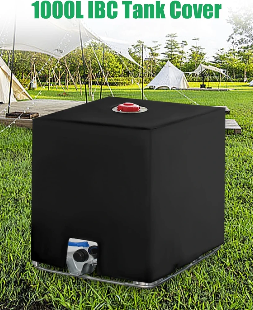 IBS IBC vandens talpos uždangalas, UV atspari 1000 l plėvelė, 120 x 100 x 116 cm, 2 vnt.