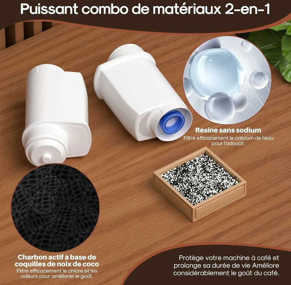 ICEPURE vandens filtrai kavos aparatams, suderinami su Siemens EQ, Bosch, Brita, 6 vnt.