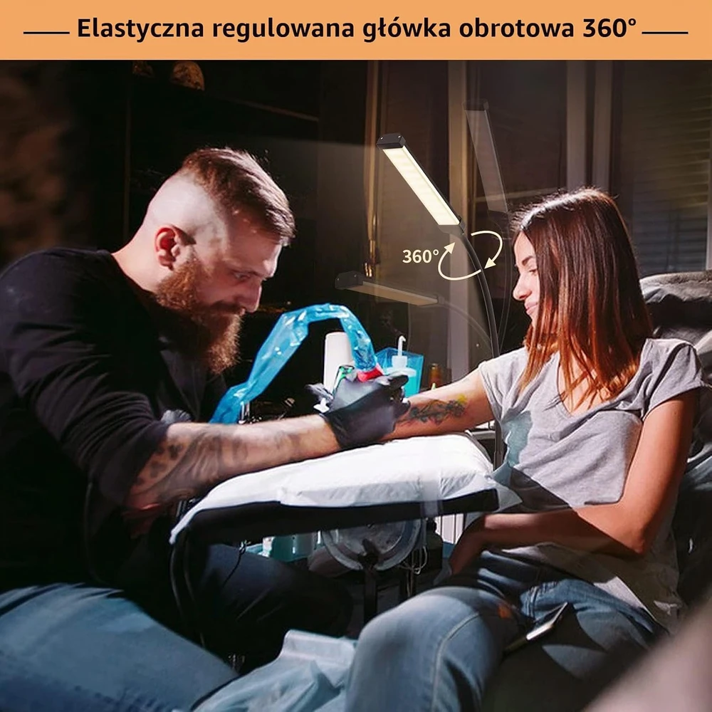 iFalarila LED grindų lempa 10 W, 120 LED, reguliuojama spalvinė temperatūra TBL724-BK