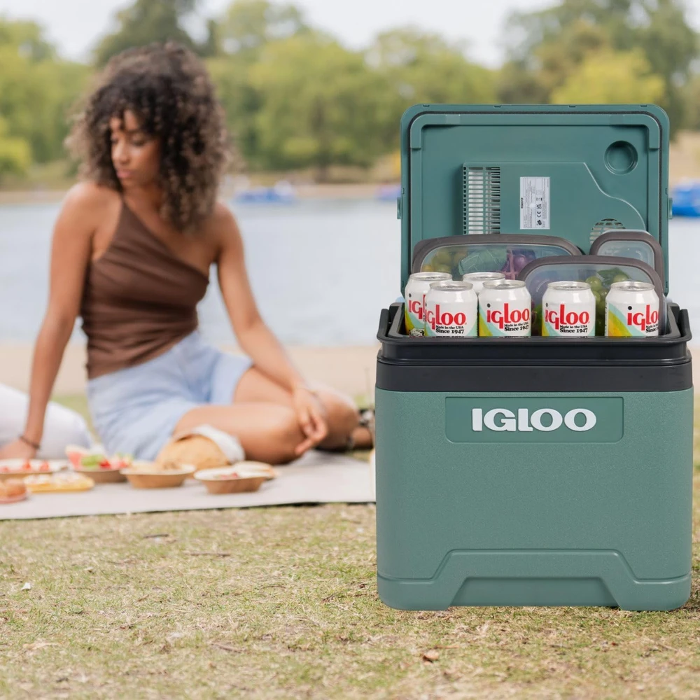 Igloo nešiojamas termoelektrinis automobilinis šaldytuvas 27 l, 12 V / 230 V, Ie27 modelis