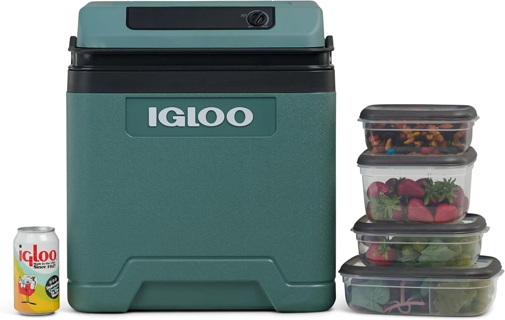 Igloo nešiojamas termoelektrinis automobilinis šaldytuvas 27 l, 12 V / 230 V, Ie27 modelis
