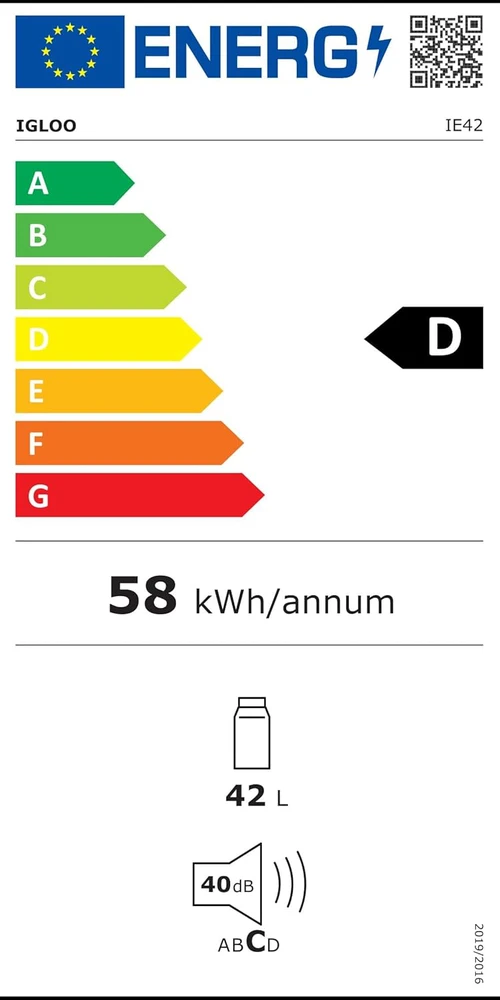 Igloo IE42 termoelektrinė šaldymo dėžė 42 l, šviesi Mėlyna