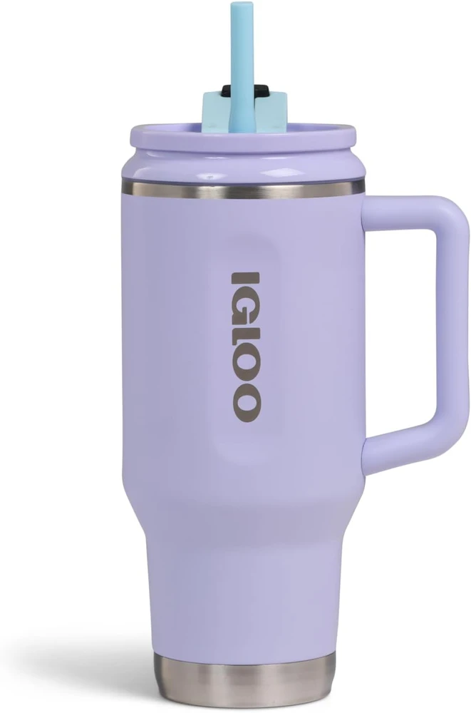 Igloo termopuodelis 900 ml iš nerūdijančiojo plieno su šiaudeliu, 00071403