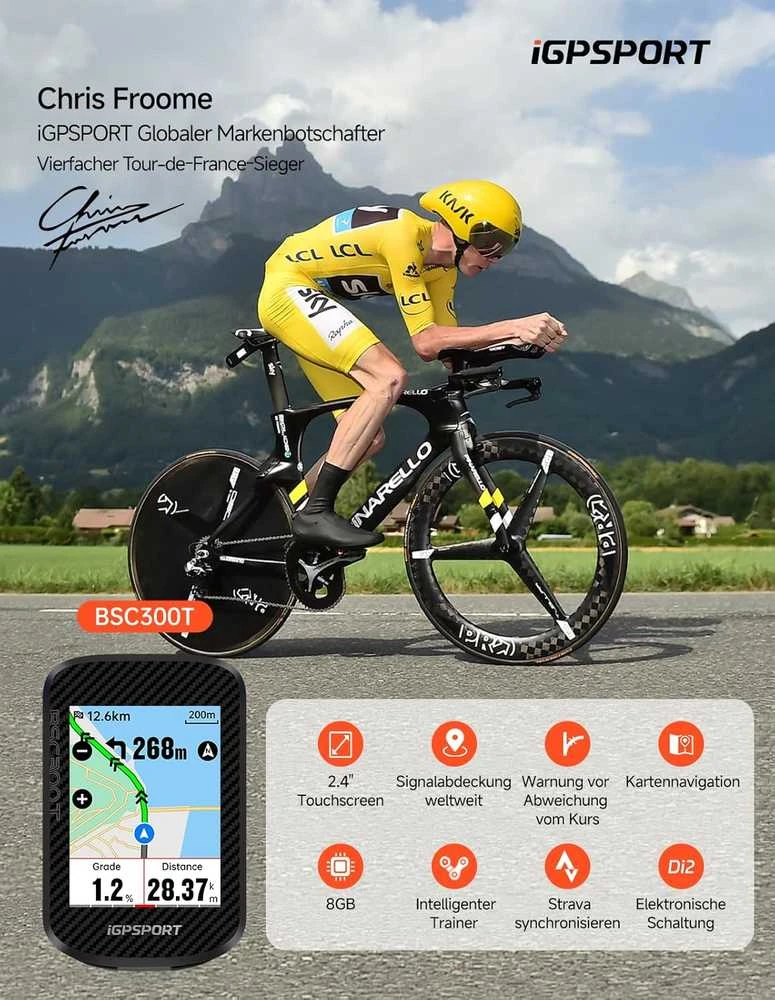iGPSPORT BSC300T dviračio kompiuteris