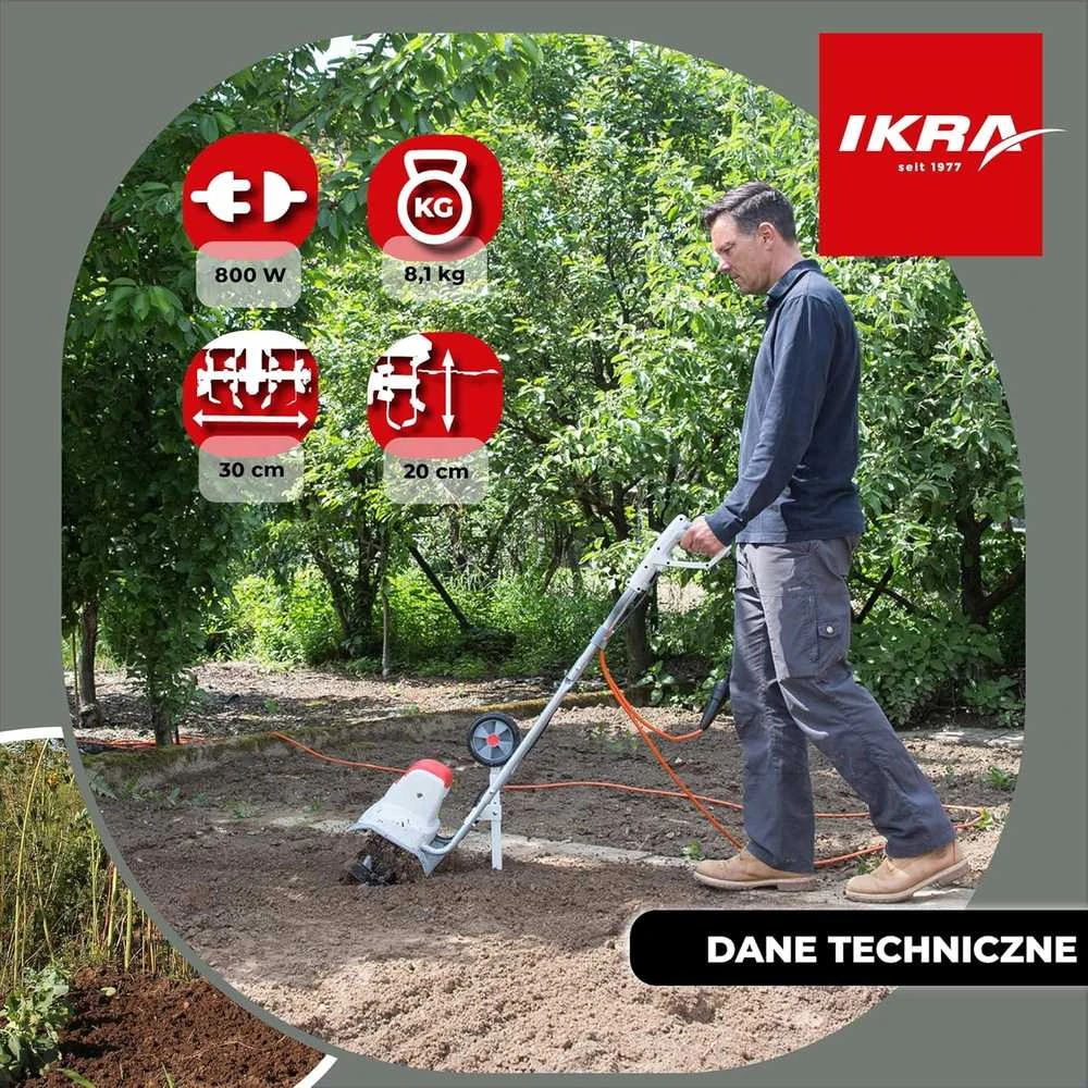 Elektrinis kultivatorius 0,8 kW Ikra Mogatec IEM 800