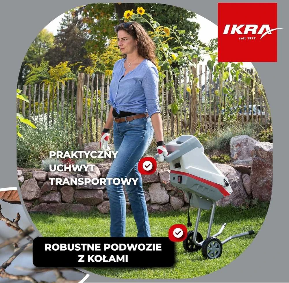 Elektrinis šakų smulkintuvas 2,5 kW Ikra Mogatec IMH 2500
