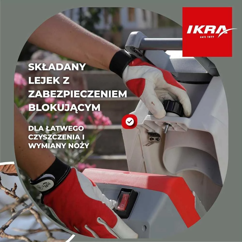 Elektrinis šakų smulkintuvas 2,5 kW Ikra Mogatec IMH 2500