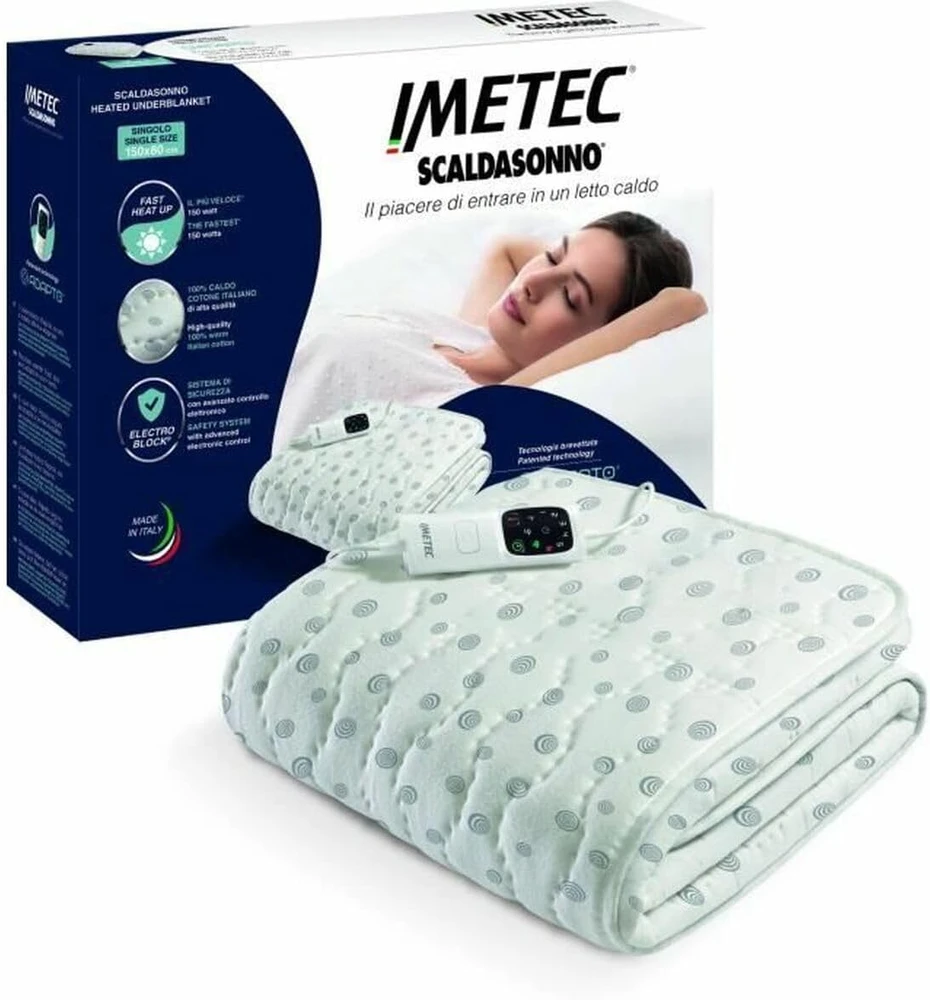 Imetec elektrinė paklodė viengulei lovai 150 x 80 cm, 150 W, 6 temperatūros, 16630