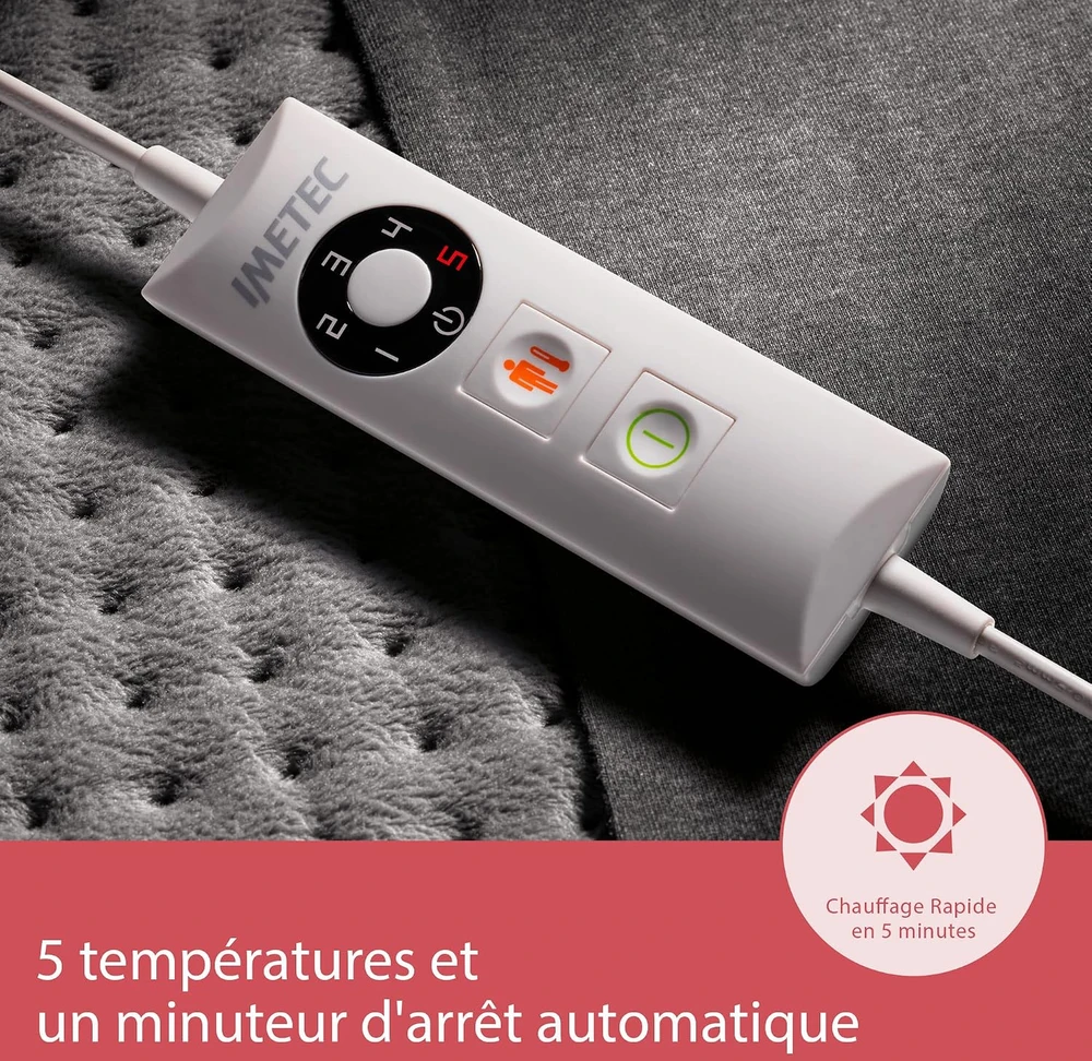 Imetec elektrinė šildomoji pagalvėlė Intellisense Comfort 40 x 35 cm, 5 temperatūros, 16785