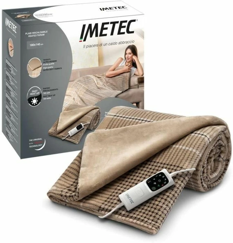 Imetec elektrinis šildomas pledas Adapt Elegance 180 x 140 cm, 150 W, 6 temperatūros