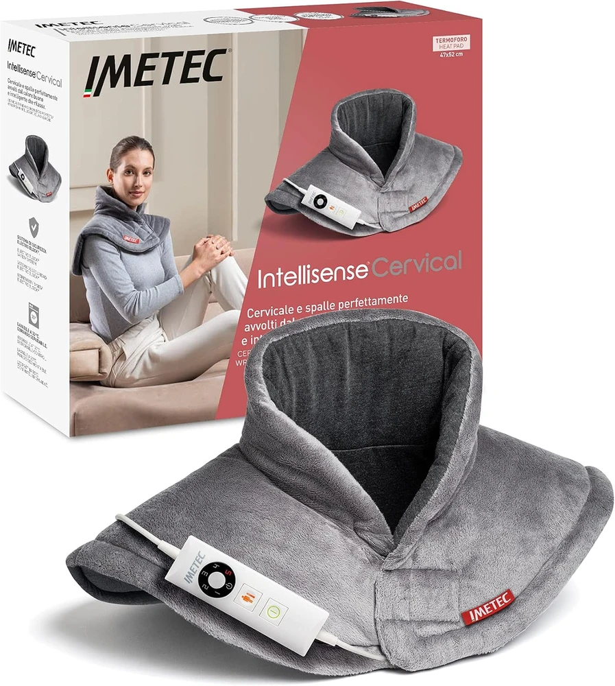 Imetec šildanti pagalvėlė kaklui ir pečiams Intellisense Cervical, 47 x 52 cm, 5 temperatūros