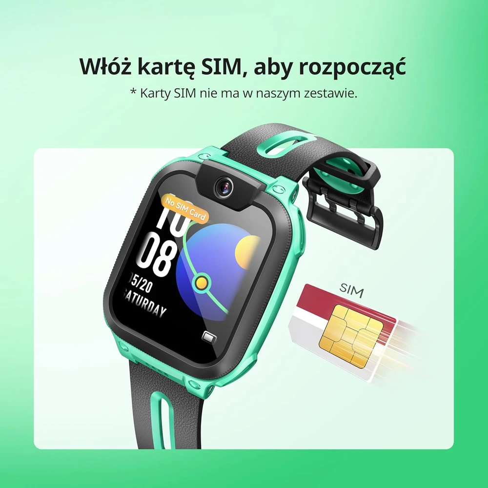 imoo vaikų išmanusis laikrodis su GPS, 4G, IPX8 atsparumu vandeniui ir vaizdo skambučiais Watch Phone Z1