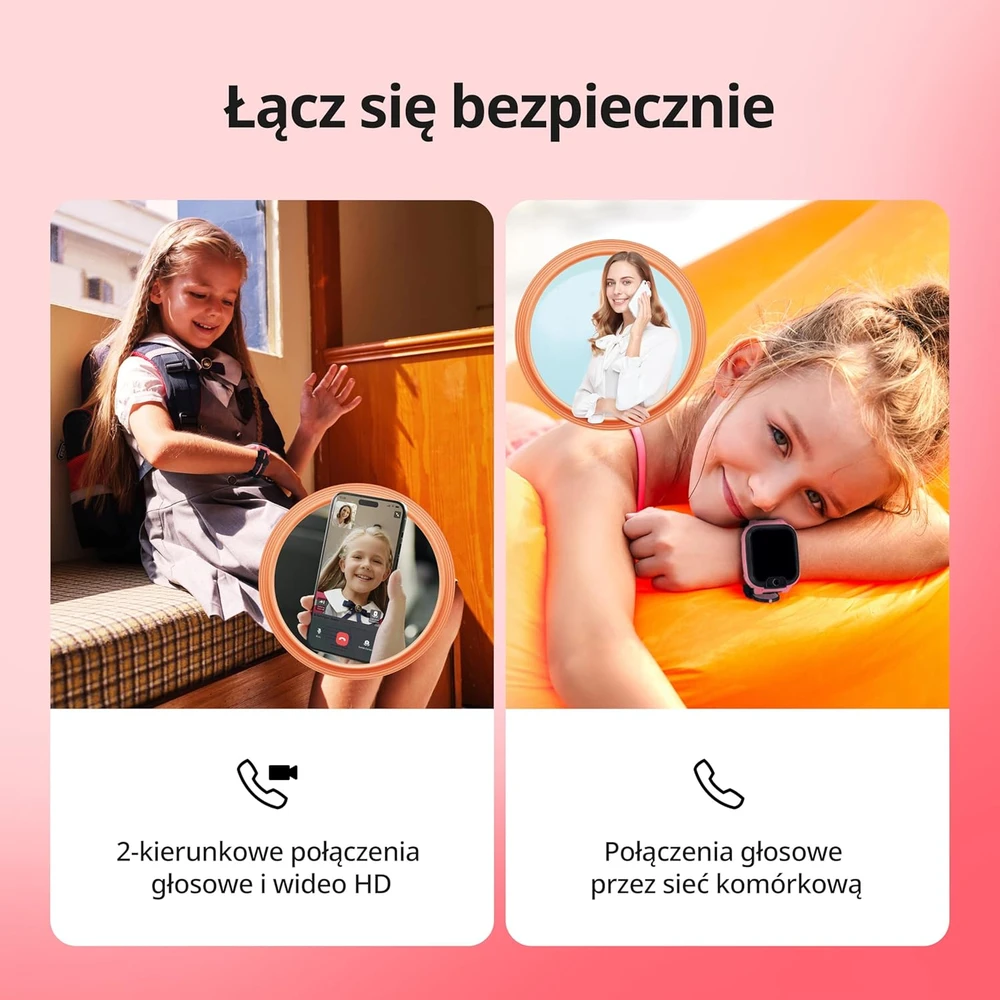 imoo vaikų išmanusis laikrodis su GPS, 4G, IPX8 atsparumu vandeniui ir vaizdo skambučiais Watch Phone Z1