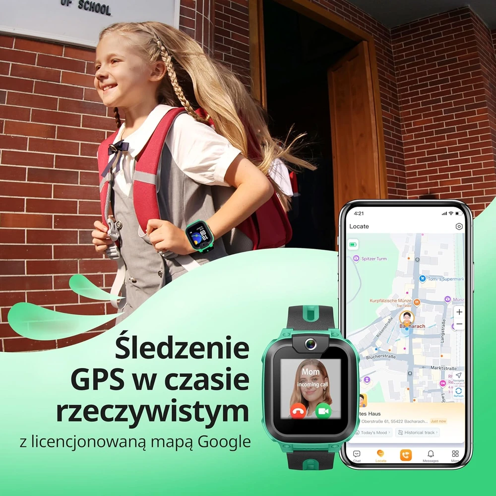 imoo vaikų išmanusis laikrodis su GPS, 4G, IPX8 atsparumu vandeniui ir vaizdo skambučiais Watch Phone Z1