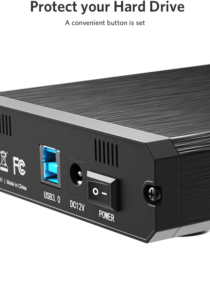 Inateck išorinis HDD dėklas 2.5/3.5 col. SATA, USB 3.0 su UASP FE3001