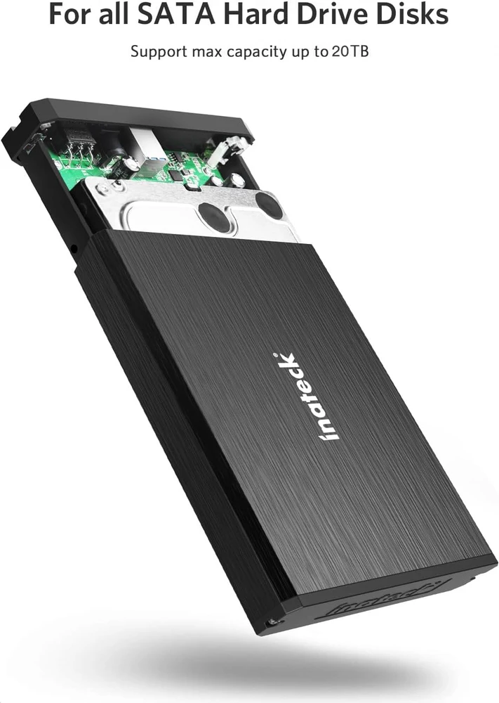 Inateck išorinis HDD dėklas 2.5/3.5 col. SATA, USB 3.0 su UASP FE3001