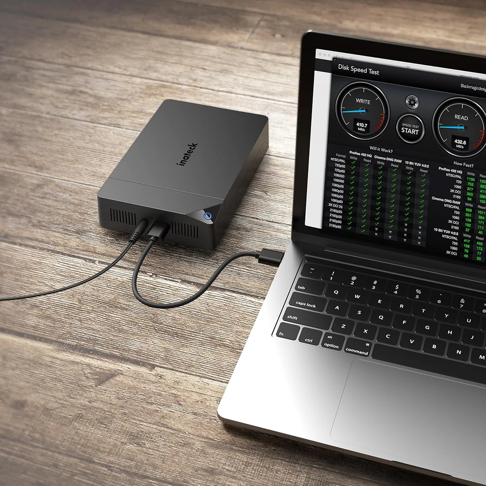 Inateck išorinis SATA HDD ir SSD dėklas 2.5/3.5 col., USB 3.0, 20 TB, FE3002