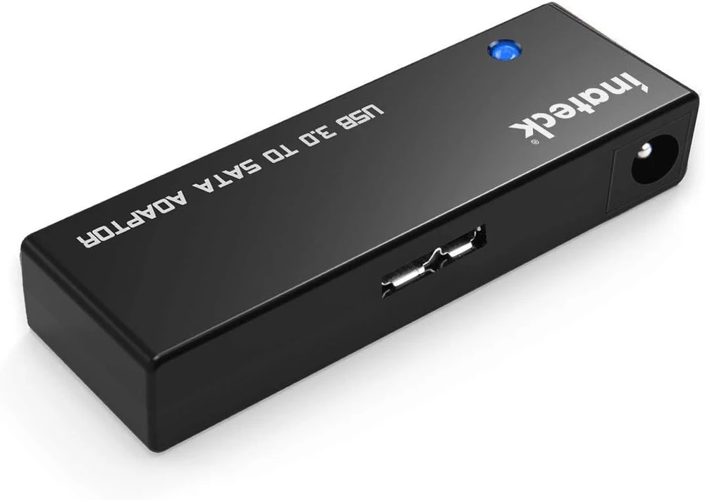 Inateck USB 3.0 į SATA adapteris 2.5 ir 3.5 colių HDD bei SSD diskams su 12 V 2 A maitinimu UA1001