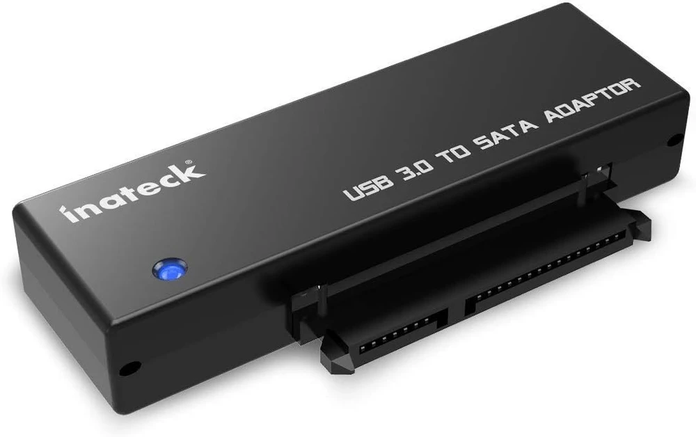 Inateck USB 3.0 į SATA adapteris 2.5 ir 3.5 colių HDD bei SSD diskams su 12 V 2 A maitinimu UA1001