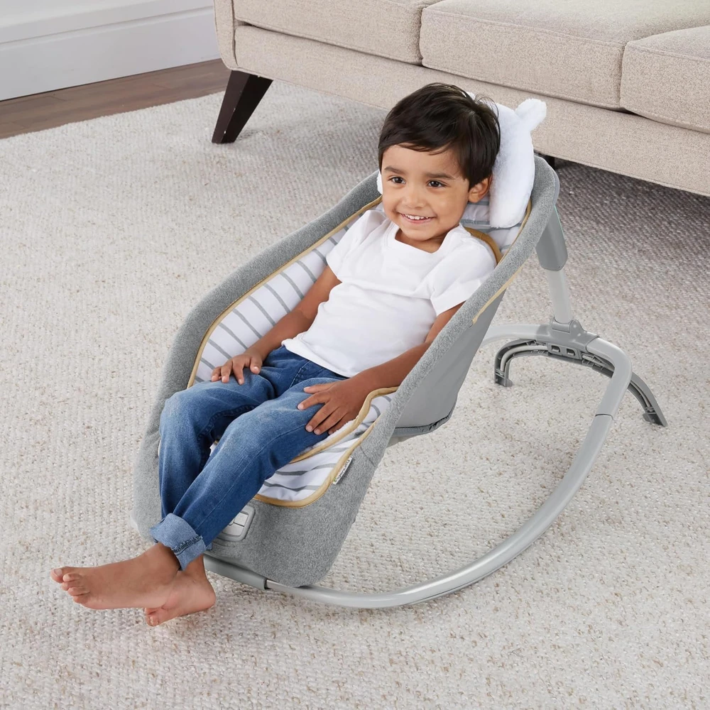 Ingenuity kūdikio gultukas-sūpynės Bella Teddy su vibracija, 10986-3-W11