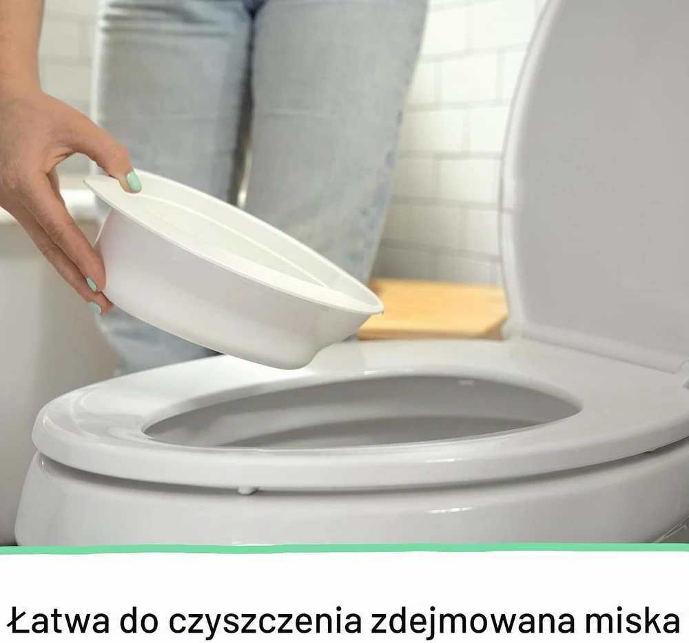 Ingenuity vaikiškas naktipuodis My Size Potty Pro su nuleidimo garsu ir nuimamu dubeniu