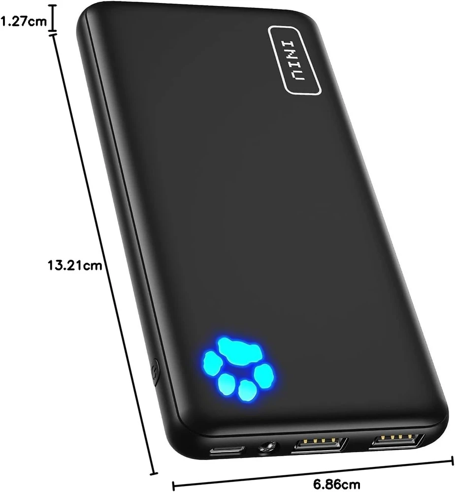 INIU išorinis akumuliatorius 10000 mAh, USB-C, greitasis įkrovimas, BI-B41 modelis