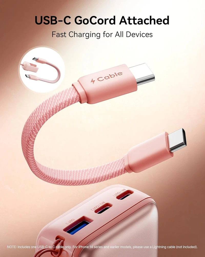 INIU išorinis akumuliatorius 10000 mAh, 45 W, USB-C įėjimas / išėjimas, greitasis įkrovimas, P50