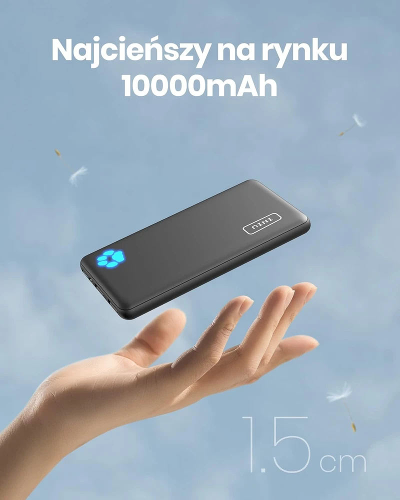 INIU išorinis akumuliatorius 10000 mAh, USB-C, greitasis įkrovimas, BI-B41 modelis