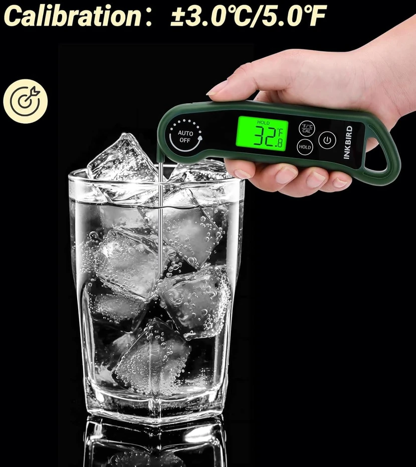 Inkbird skaitmeninis maisto termometras su K tipo zondų, LCD ekranu, IP65, RHT-11K