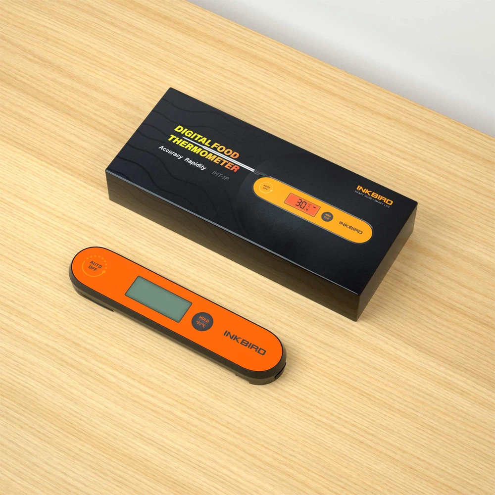 Inkbird skaitmeninis mėsos termometras IHT-1P, įkrovimas USB, greita reakcija, vandeniui atsparus