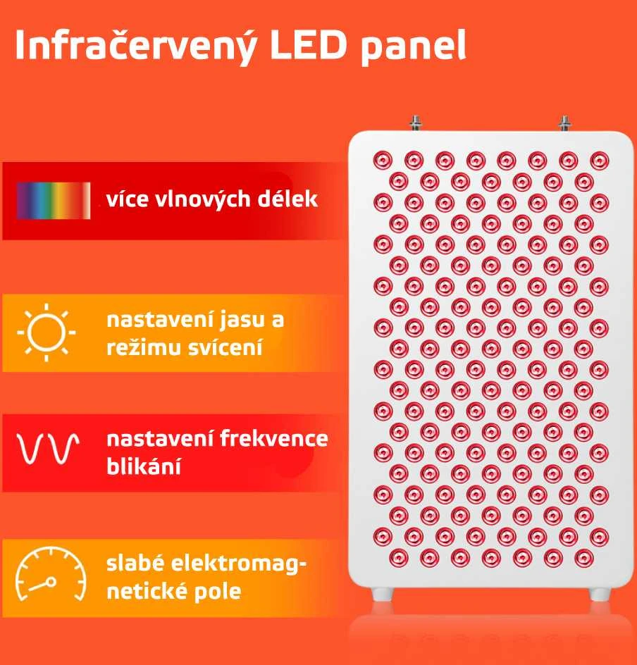 Infraraudonųjų spindulių šviesos terapijos LED panelė inSPORTline Veluni – 4x30 LED