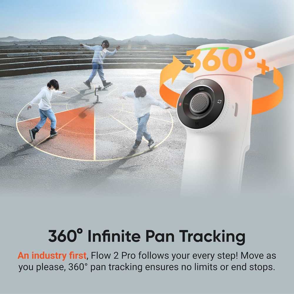 Insta360 Flow 2 Pro Creator Bundle pilkas išmanusis telefonų gimbalas su statyvu ir AI sekimu