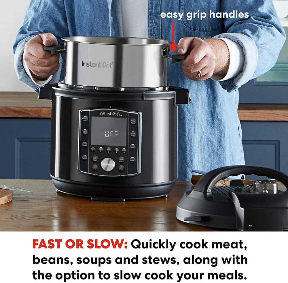 Instant Pot daugiafunkcis puodas 5.7 l, 1200 W, nerūdijančio plieno, juodas, 112-0167-01-EU
