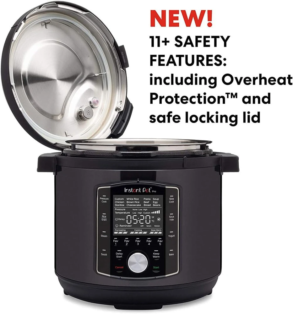 Instant Pot daugiafunkcis puodas 5.7 l, 1200 W, nerūdijančio plieno, juodas, 112-0167-01-EU