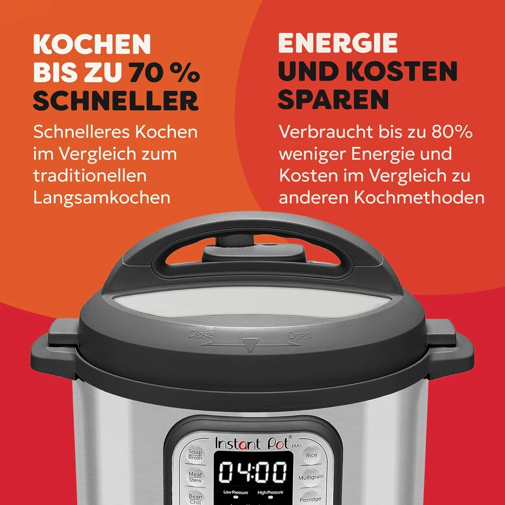 Instant Pot elektrinis daugiafunkcis puodas 5,7 L 1000 W nerūdijantis plienas Duo 112-0182-01-EU