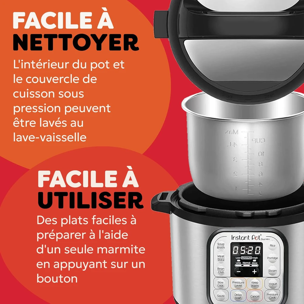 Daugiafunkcinis puodas Instant Pot Duo Mini 3L (juoda)