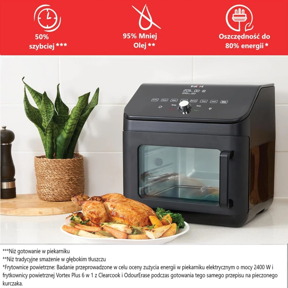 Instant Pot karšto oro gruzdintuvė 13 l, 1700 W su iešmu 140-4101-01-EU