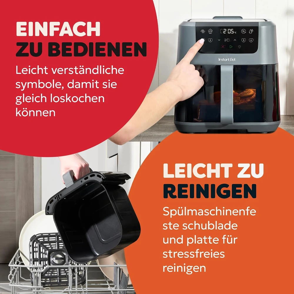Instant Pot karšto oro gruzdintuvė 5 l, 1500 W, 4 funkcijų, 140-3145-01-EU