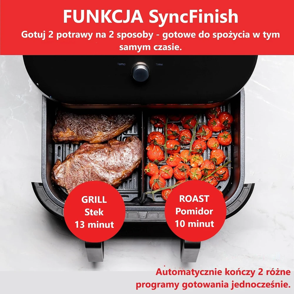 Gruzdintuvė Instant Pot „Instant-Vortex Plus VersaZone“ 8,5 l oro keptuvė – 1700 W