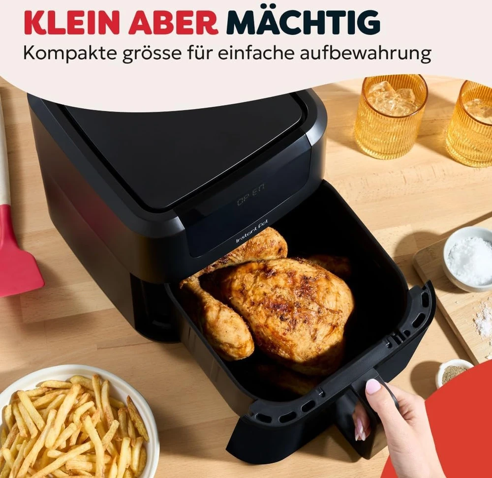Instant Pot karšto oro gruzdintuvė Vortex Compact 5 l, 1500 W, INAFB53-BK