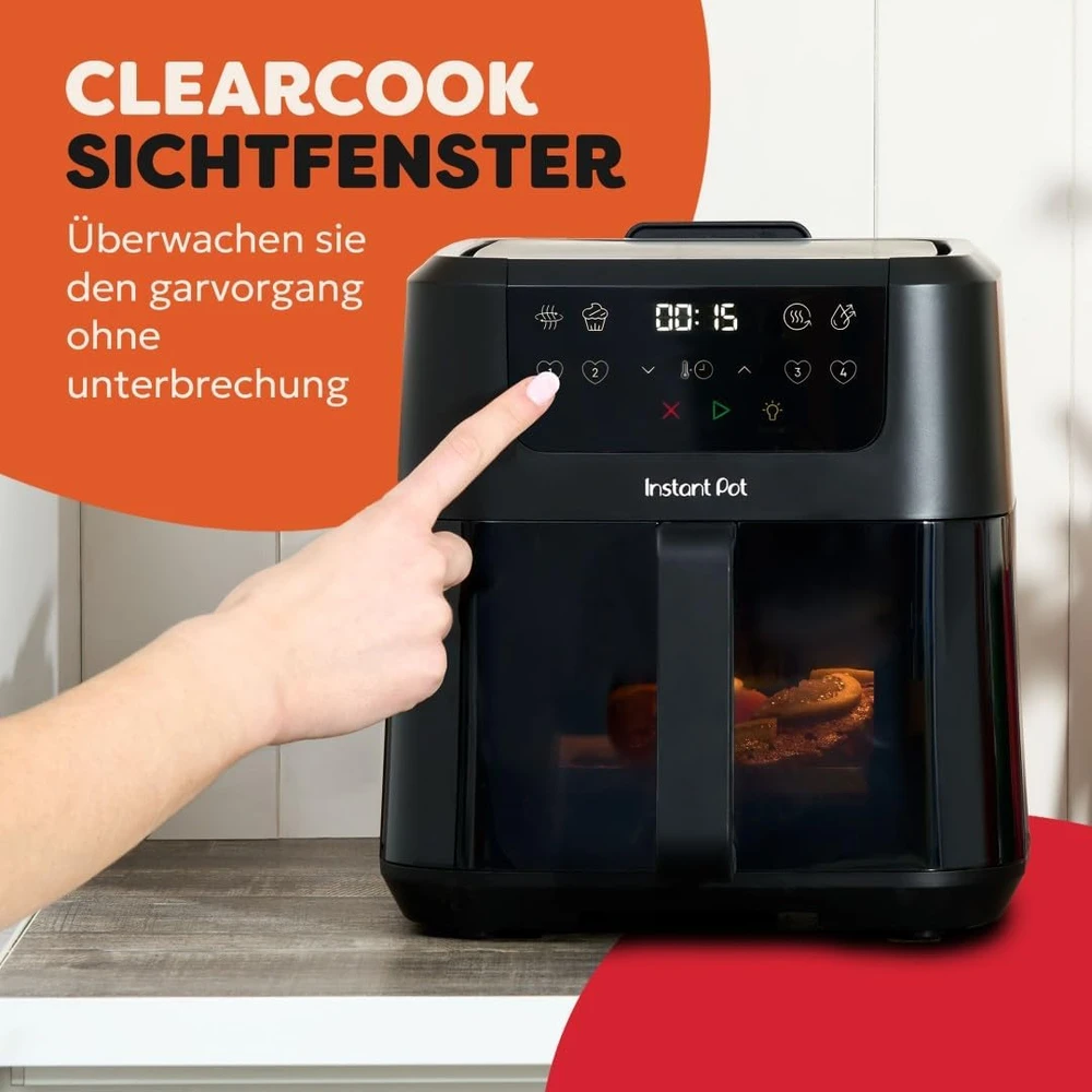 Instant Pot karšto oro gruzdintuvė Vortex Compact 5 l, 1500 W, INAFB53-BK